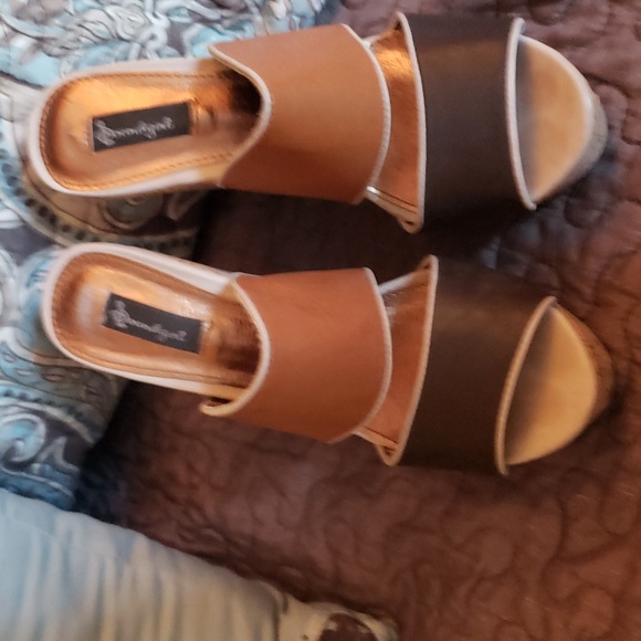 Lovely People Wedges multi brown, Cork heel - Picture 1 of 5